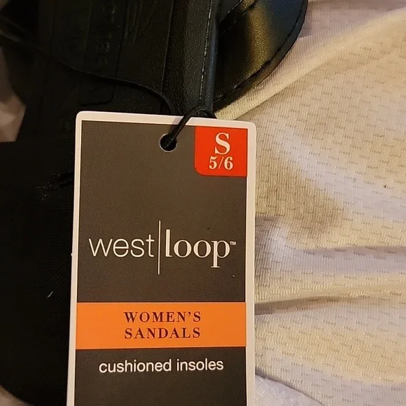 Westloop Women's Strap Sandals with Decorative Sequins and Beads - Picture 6 of 6